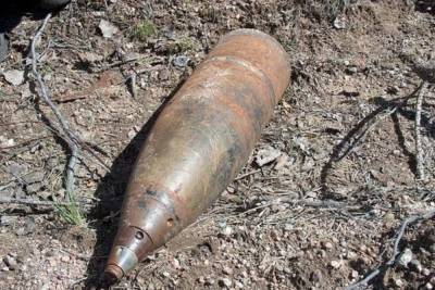 В Смоленском районе нашли артиллерийский снаряд времен войны