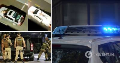 В Бразилии грабители банка сбежали, привязав заложников к авто