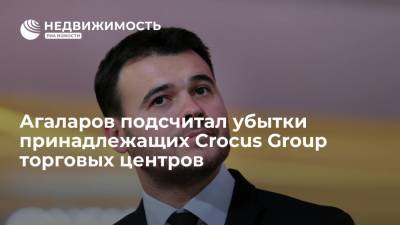 Первый вице-президент Crocus Group Эмин Агаларов подсчитал убытки принадлежащих компании ТЦ