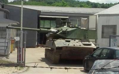 В Сербии был замечен загадочный легкий танк (ФОТО)