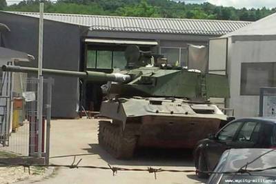 В Сербии заметили легкий танк на советском шасси