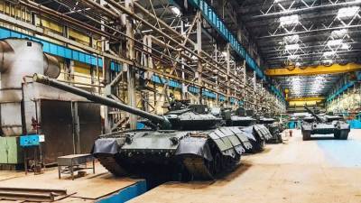 Работы по модернизации танков Т-80 на Омсктрансмаше