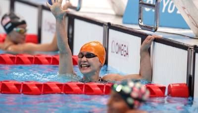 Украинка Мерешко выиграла бронзовую медаль в заплыве на 100 метров вольным стилем