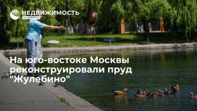 На юго-востоке Москвы реконструировали пруд "Жулебино"