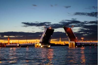 Дворцовый мост подсветится алым в честь юбилея полярного конвоя