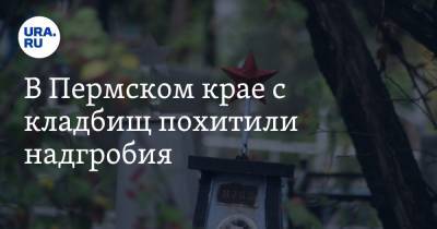 В Пермском крае с кладбищ похитили надгробия. Фото