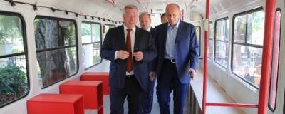 Губернатор Василий Голубев оценил модернизацию трамвайной линии в Таганроге