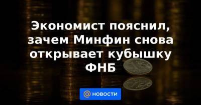 Экономист пояснил, зачем Минфин снова открывает кубышку ФНБ