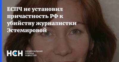ЕСПЧ не установил причастность РФ к убийству журналистки Эстемировой