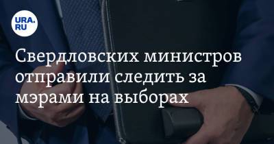 Свердловских министров отправили следить за мэрами на выборах