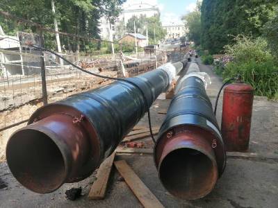 В Смоленске завершили реконструкцию участка теплосети по улице Козлова