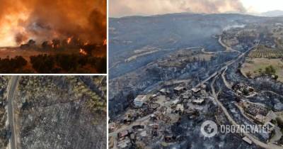 Лесные пожары в Турции: фото до и после, последние новости о ликвидации пожаров