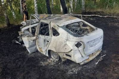 В Башкирии легковушка врезалась в дерево и загорелась: водитель погиб