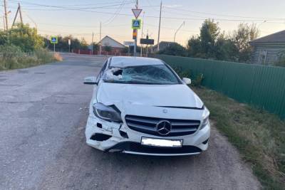 В Рыбновском районе столкнулись Mercedes и Hyundai