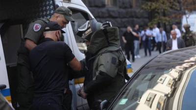 Задержан угрожавший подорвать здание кабмина Украины сапер