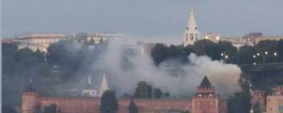 На территории Нижегородского кремля произошел пожар