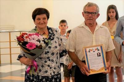 Белгородская семья из Строителя отметила золотую свадьбу