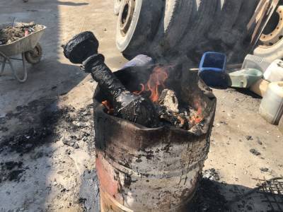 В Выборгском районе СК и Комитет природопользования поймали ответственного за незаконное сжигание отходов