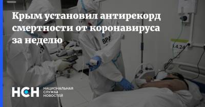 Крым установил антирекорд смертности от коронавируса за неделю