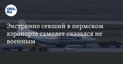 Экстренно севший в пермском аэропорте самолет оказался не военным