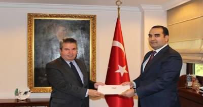 Ашраф Гулов вручил копии верительных грамот замминистру иностранных дел Турции