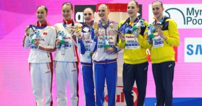 Завоевавших "бронзу" на Олимпиаде в Токио украинских синхронисток перепутали с российскими