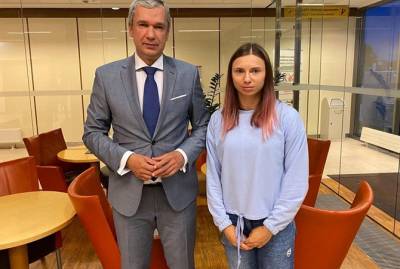 Белорусская легкоатлетка Кристина Тимановская прибыла в Варшаву