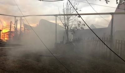 В Бирске два жилых дома сгорели от удара молнии