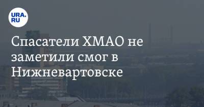 Спасатели ХМАО не заметили смог в Нижневартовске. Но они ошиблись