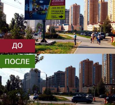 За месяц в Петербурге было выдано штрафов за размещение незаконной рекламы на 30 млн рублей
