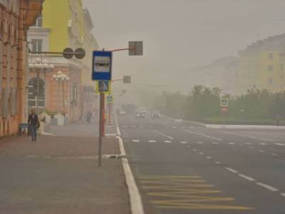 Над Норильском повис запах гари и дым от пожаров в Якутии