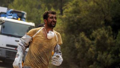 Волонтёры спасают лес в Турции