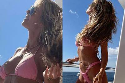 Хайди Клум поделилась новыми отпускными фотографиями в бикини