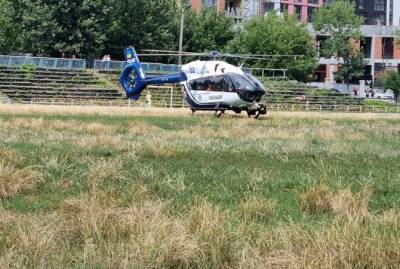 Из Ровно в Киев транспортировали вертолетом тяжелобольного младенца