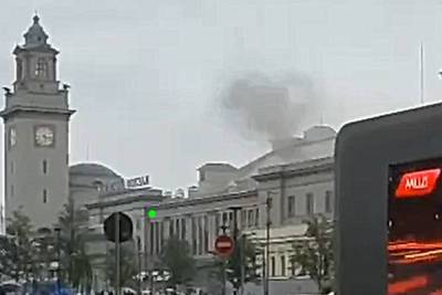 В Москве на Киевском вокзале начался пожар
