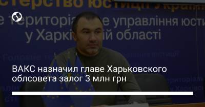 ВАКС назначил главе Харьковского облсовета залог 3 млн грн