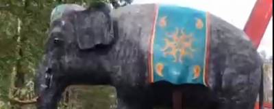 В Тверской области появился четырехметровый слон