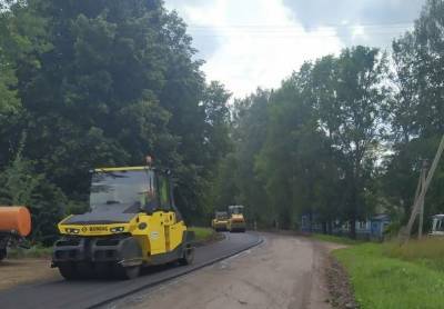 В Смоленской области продолжается ремонт дороги Демидов-Рудня