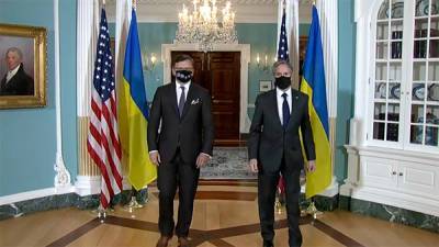 Энтони Блинкен приветствовал в США Дмитрия Кулебу и «украинскую делегацию»