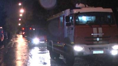 Во время ночного шторма в Екатеринбурге загорелось отделение полиции