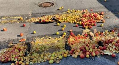 В Чебоксарах уничтожили почти 200 кг яблок неизвестного происхождения