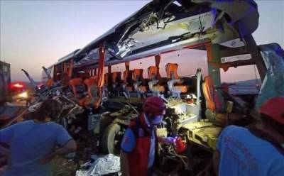 Девять человек погибли в ДТП с участием рейсового автобуса в Турции