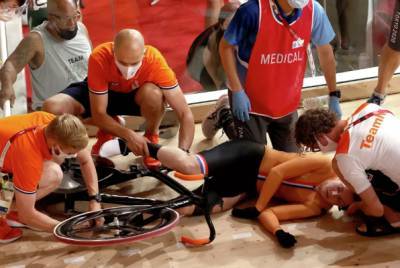 Велогонщица из Нидерландов получила серьёзные травмы на Олимпиаде в Токио