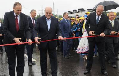 Президент открыл в Гродно новый мост через Неман