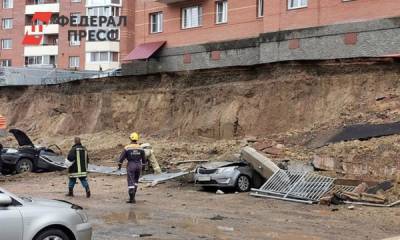 В Красноярске в районе обрушения стены ввели режим ЧС