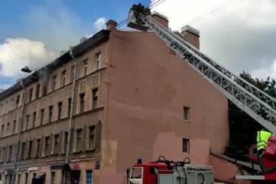 В пожаре в доходном доме Голубева пострадал мужчина