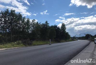 И гарантия, и качество: губернатор проверил, как ремонтируют Гостилицкое шоссе
