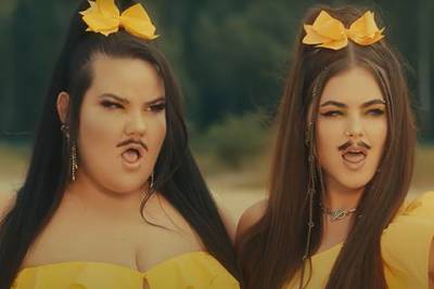 Группа Little Big и победительница "Евровидения-2018" Нета Барзилай выпустили клип о женщинах с усами