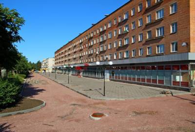 В Подпорожье почти завершили преображение пешеходной зоны на Ленинском проспекте