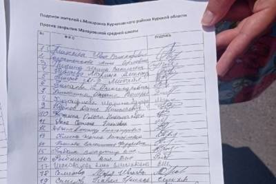 В Курской области родители пытаются «отвоевать» школу в селе Макаровка